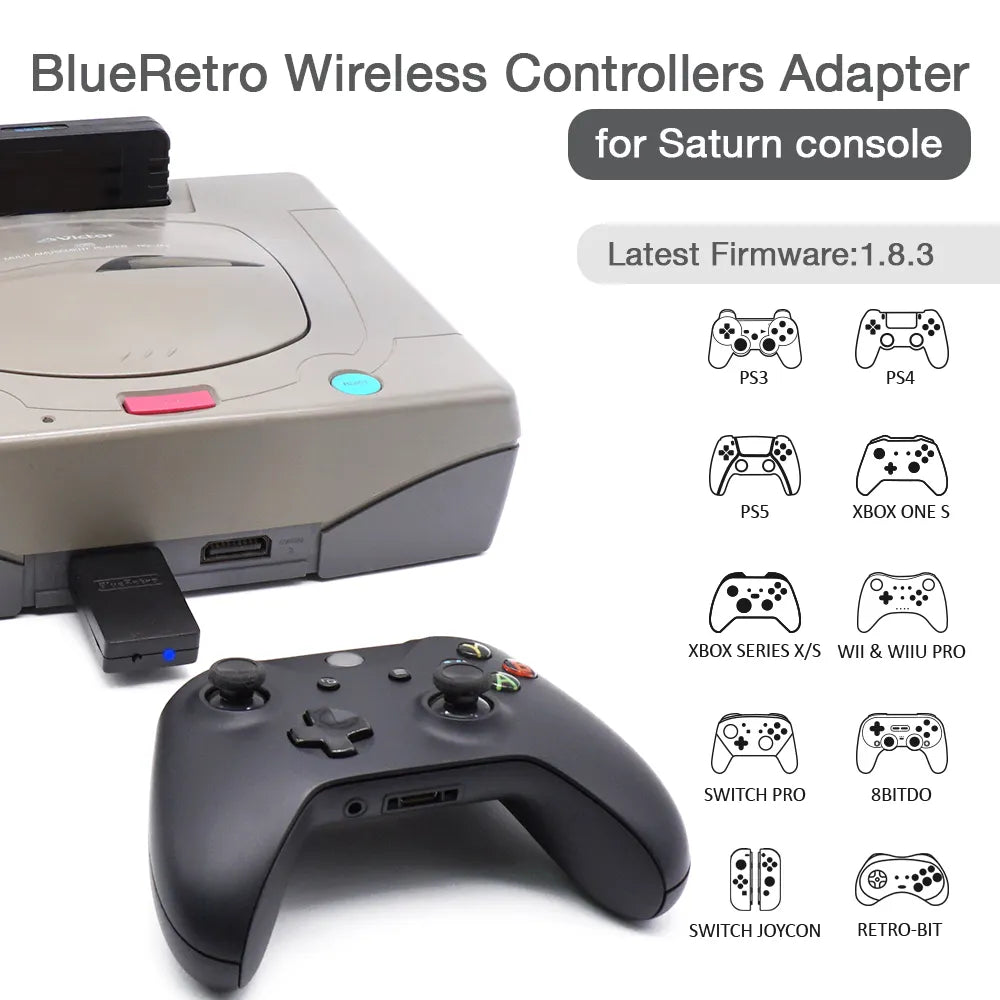 Wireless Controller Adapter for Sega Saturn – Play Wirelessly on Your Classic Console!