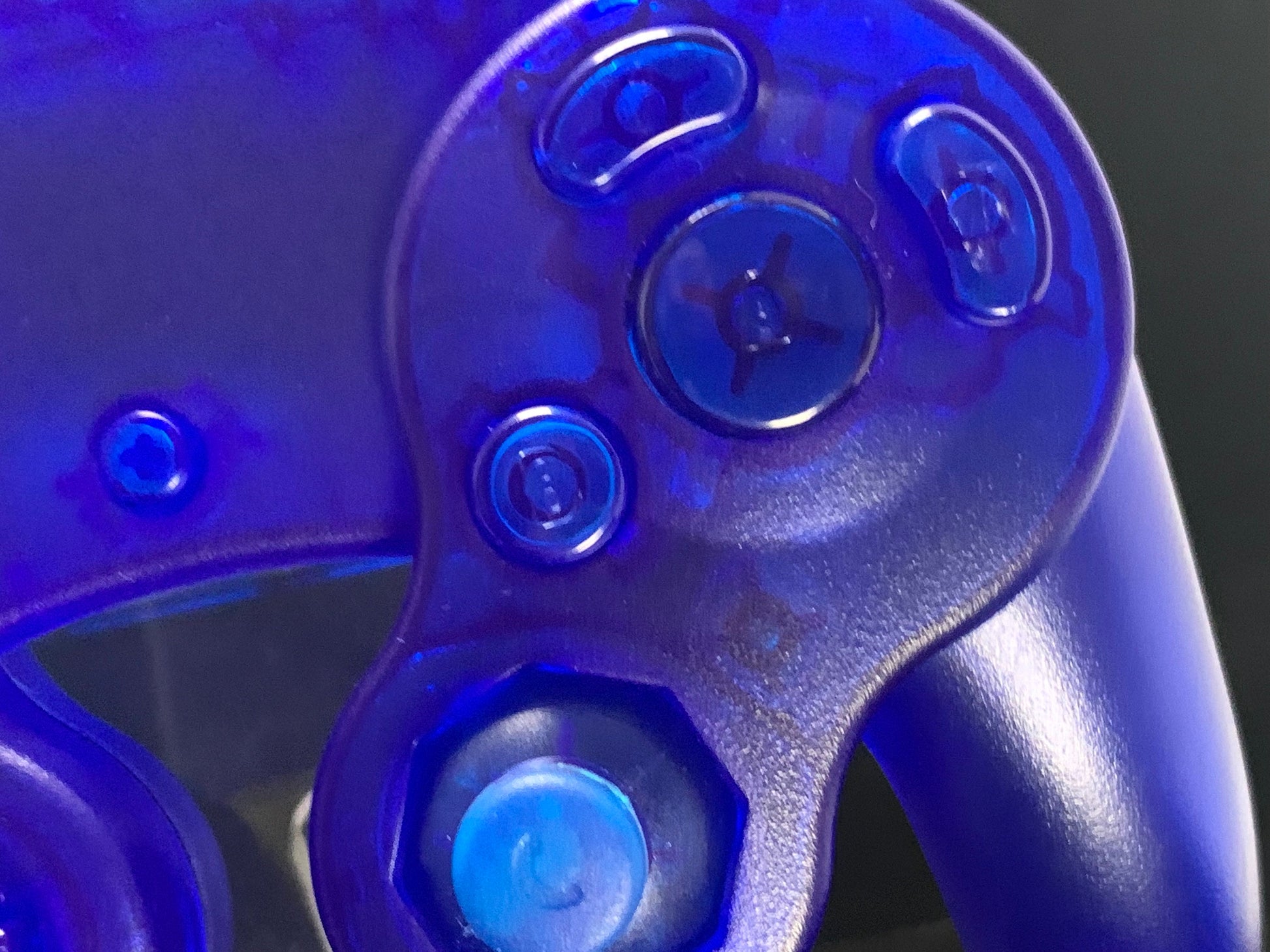 Clear Blue GameCube Controller Shell - GameCube Gamepad Case - Retro Gaming Nostalgia