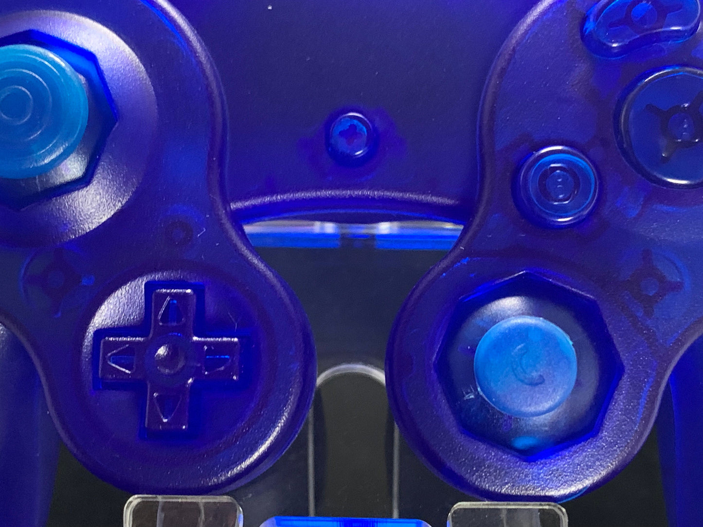 Clear Blue GameCube Controller Shell - GameCube Gamepad Case - Retro Gaming Nostalgia