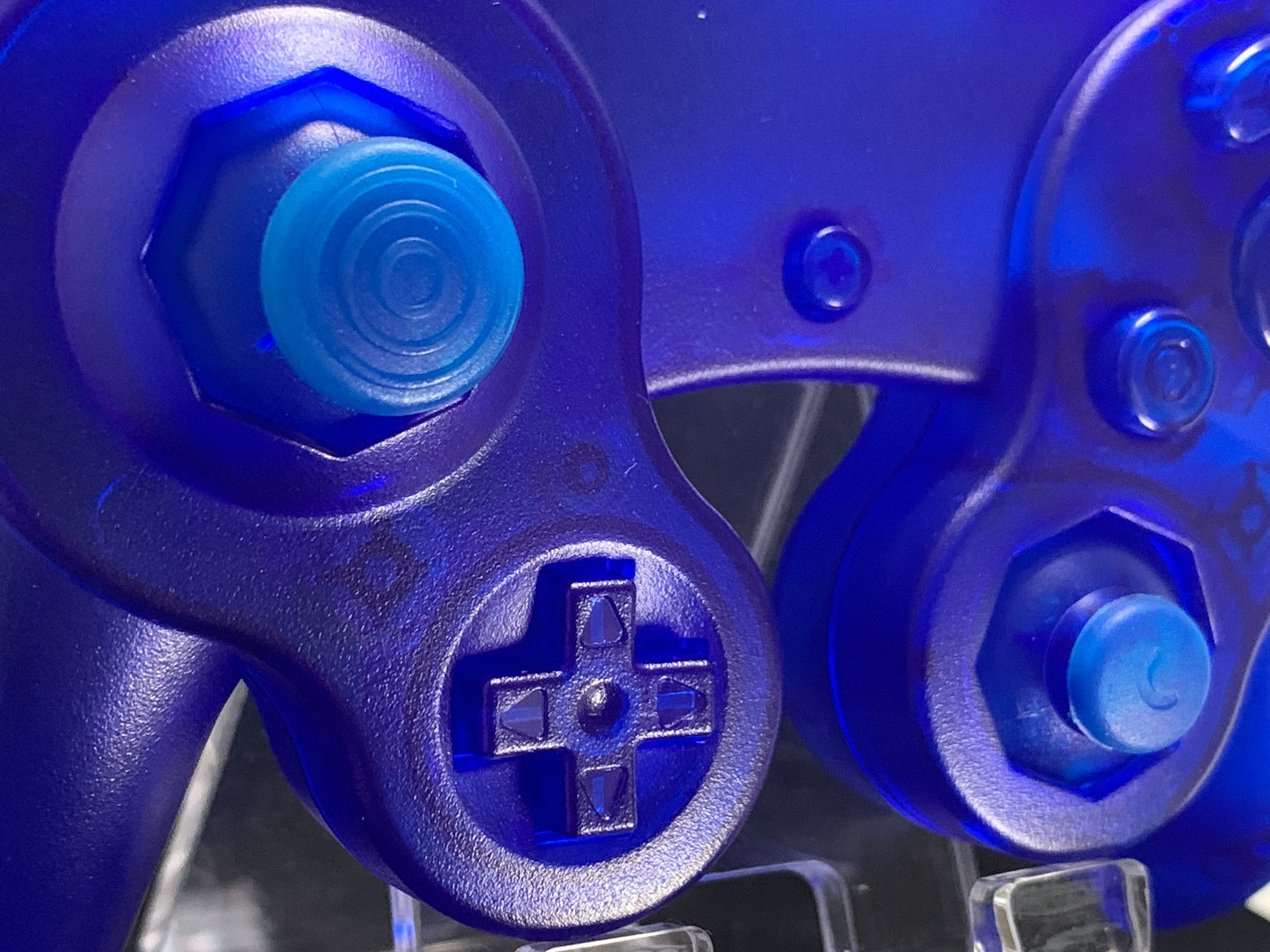 Clear Blue GameCube Controller Shell - GameCube Gamepad Case - Retro Gaming Nostalgia