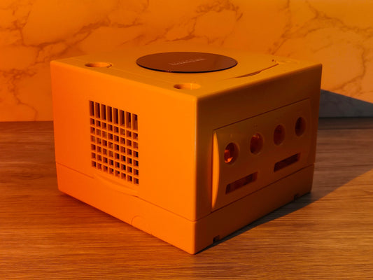 Orange Replacement Shell Case for GameCube - Enhance Your Console's Look!