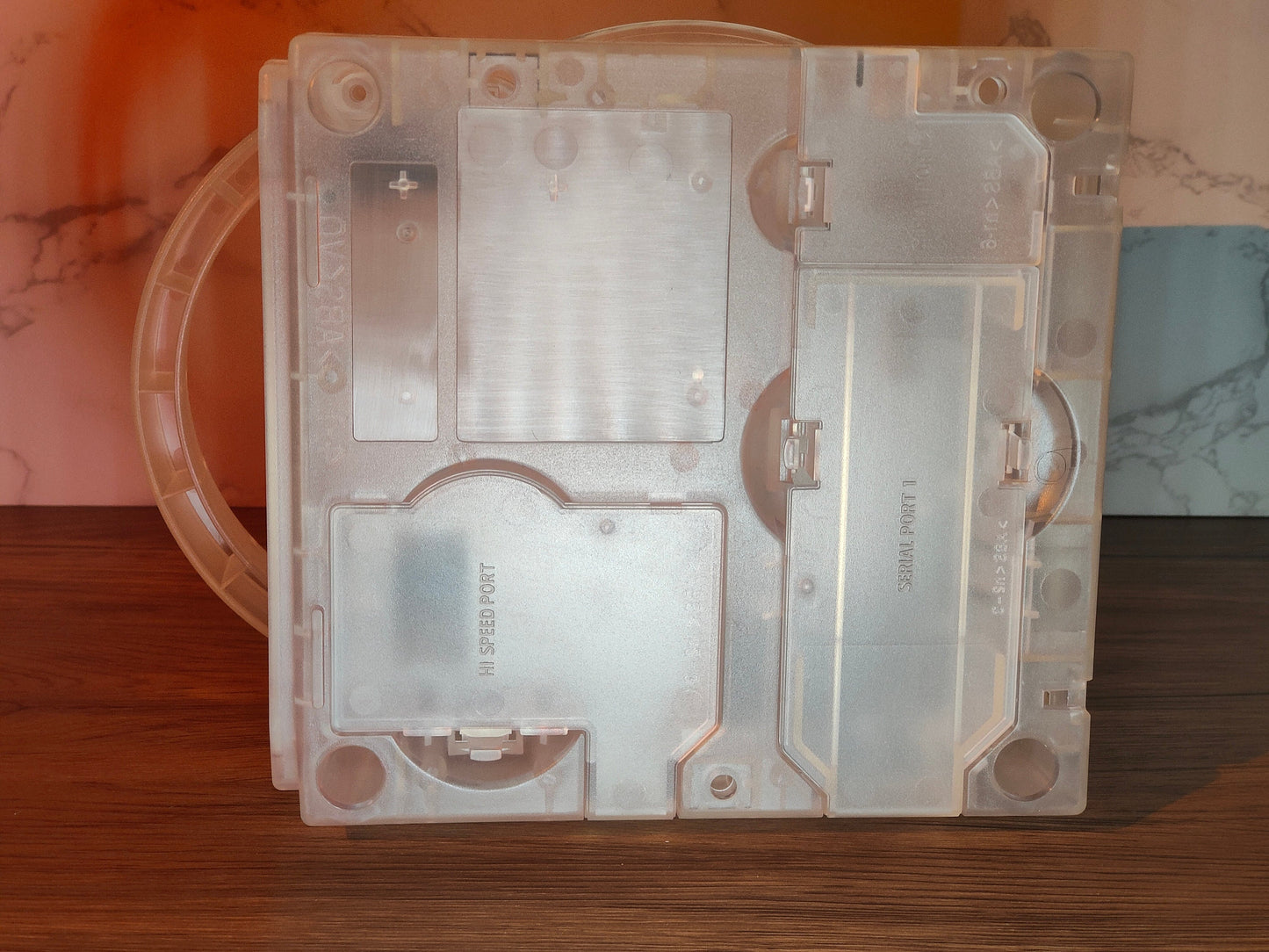 Crystal Clear Transparent Replacement Shell Case for GameCube - Enhance Your Console's Look!