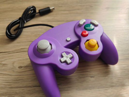 Solid Purple GameCube Controller Shell - GameCube Gamepad Case - Retro Gaming Nostalgia