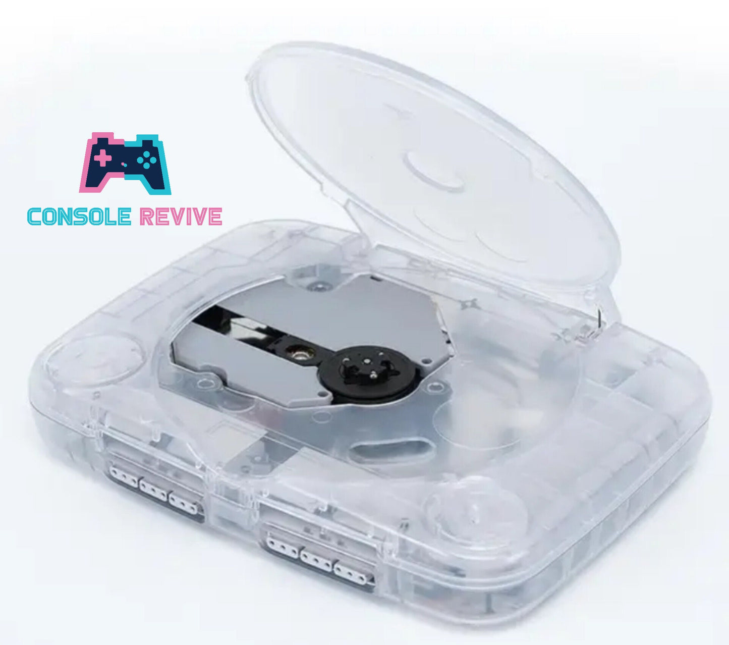 Crystal Clear Transparent Replacement Shell Case for PSOne Console - Enhance Your Console's Look!