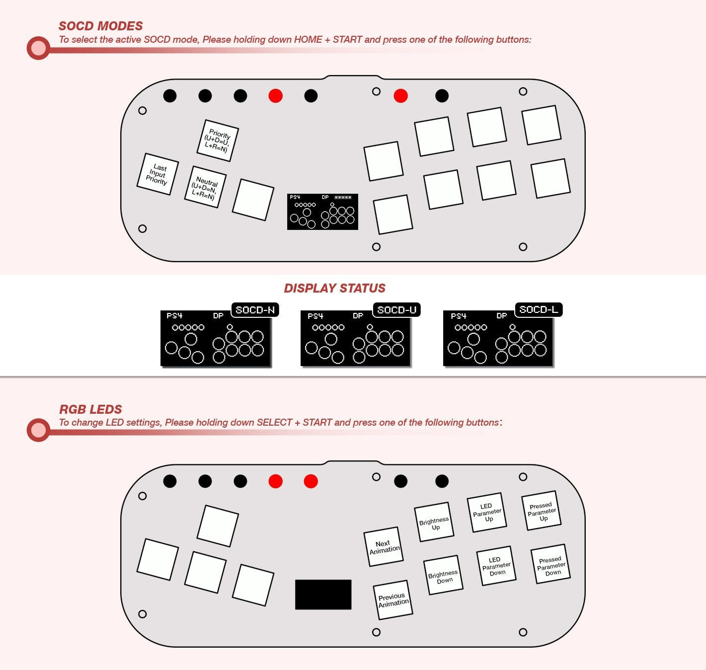 NEW Mini Hitbox Fightstick For Nintendo Switch/PC Game Controller For PS4/PS3/Mister Support