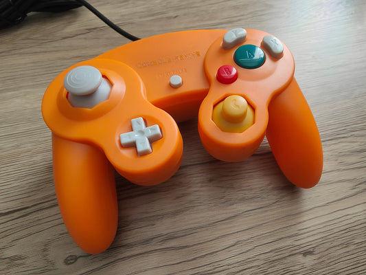 Solid Orange GameCube Controller Shell - GameCube Gamepad Case - Retro Gaming Nostalgia