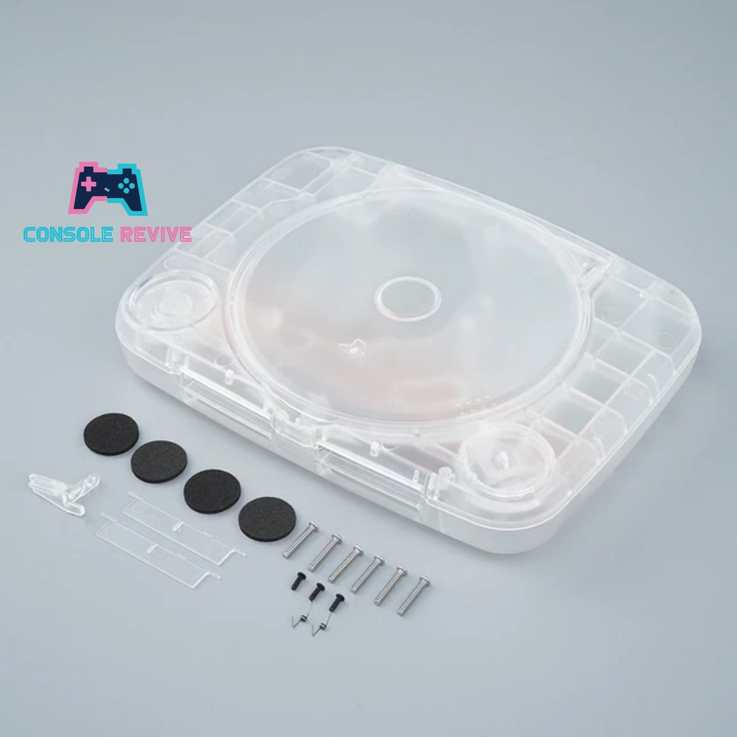 Crystal Clear Transparent Replacement Shell Case for PSOne Console - Enhance Your Console's Look!