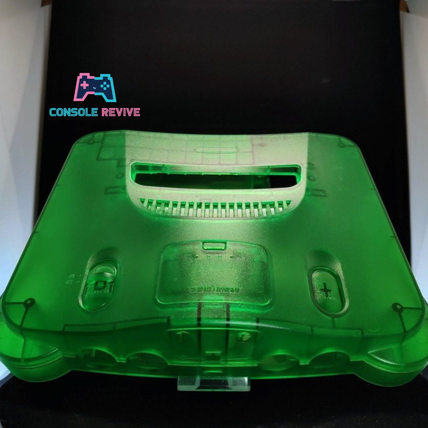 Green Transparent Replacement Shell Case for N64 - Enhance Your Console's Look!