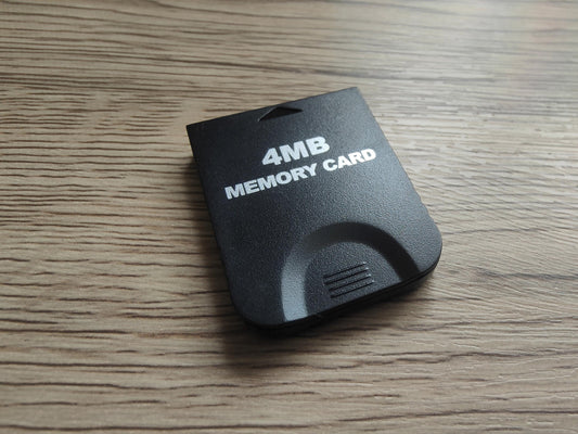 Black GameCube Memory Cards 4MB-128MB | High-Capacity Save Storage for Nintendo GC