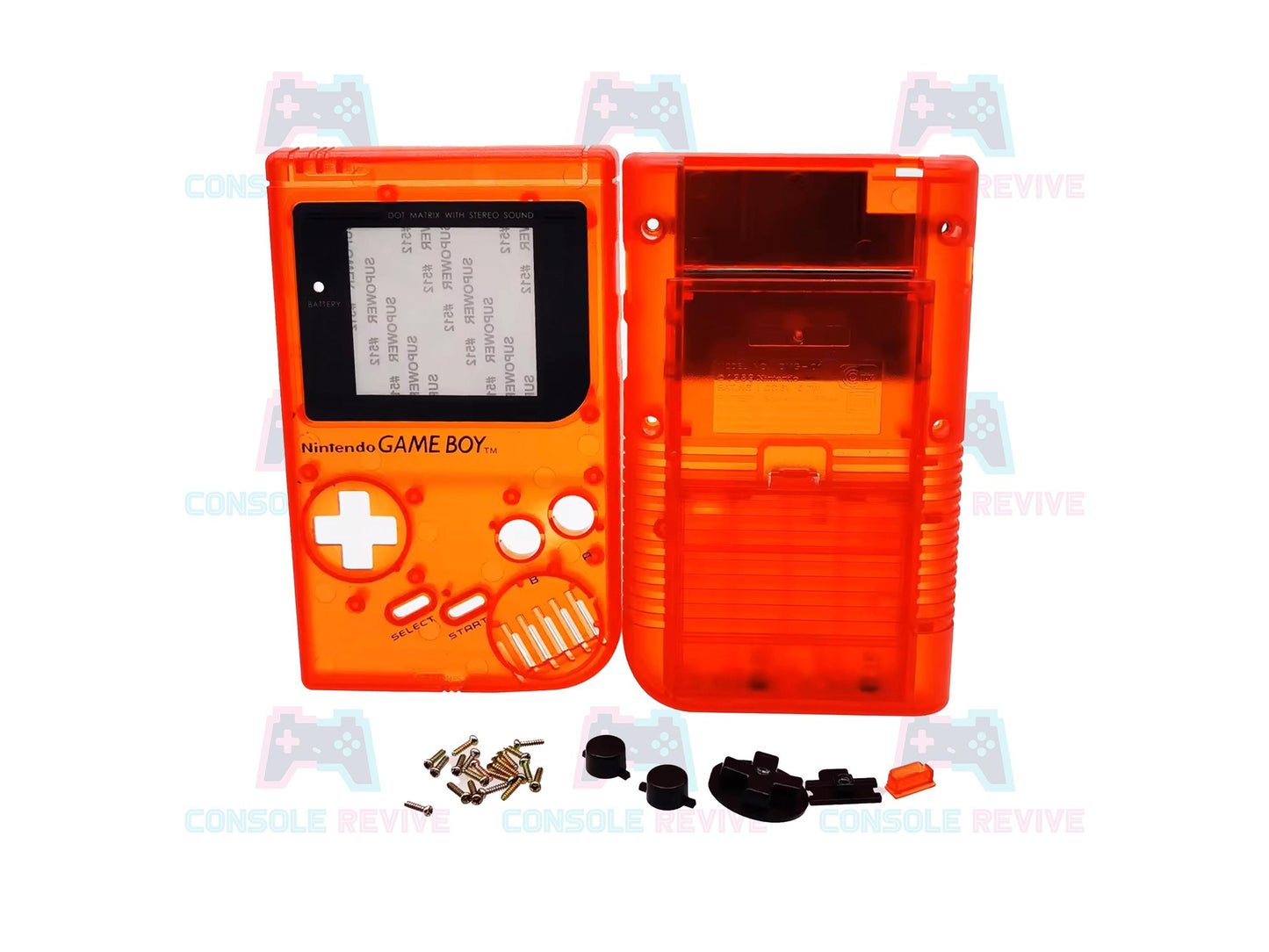 Original DMG Gameboy Replacement Shell with Buttons & Screws - Available in Blue, Clear, Green, Orange, Purple, Red