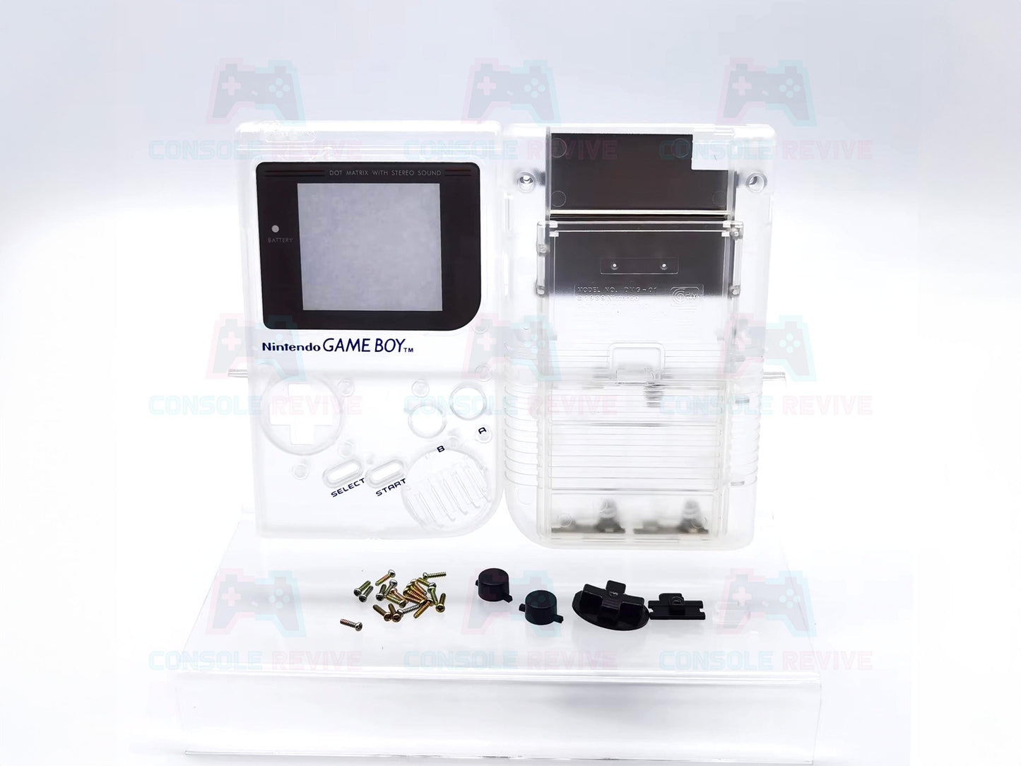 Original DMG Gameboy Replacement Shell with Buttons & Screws - Available in Blue, Clear, Green, Orange, Purple, Red