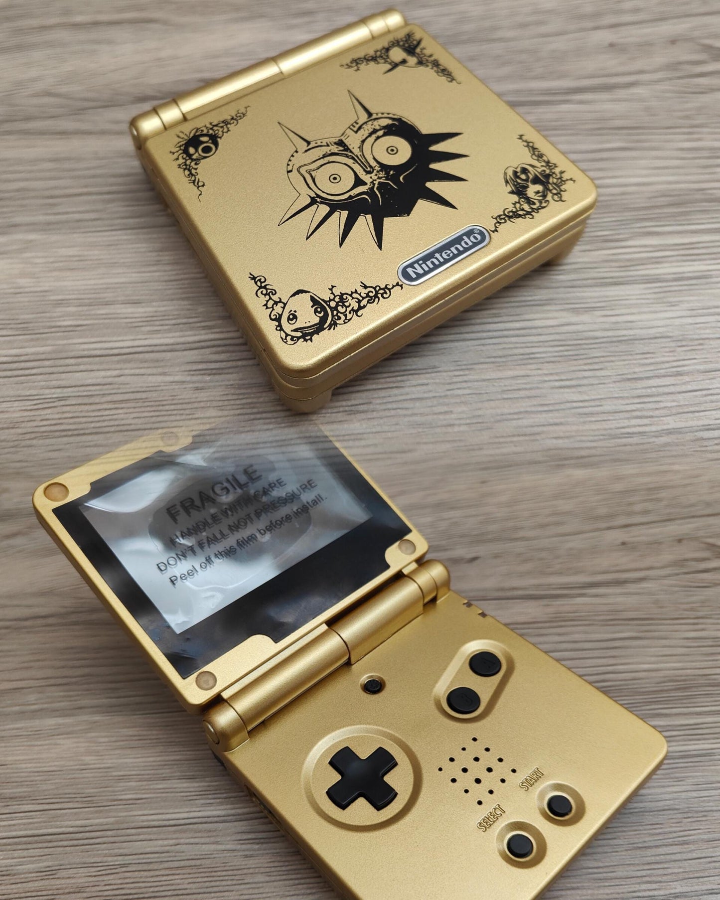 Custom Nintendo Gameboy Advance SP with IPS V2 screen and upgraded battery - Various shell types