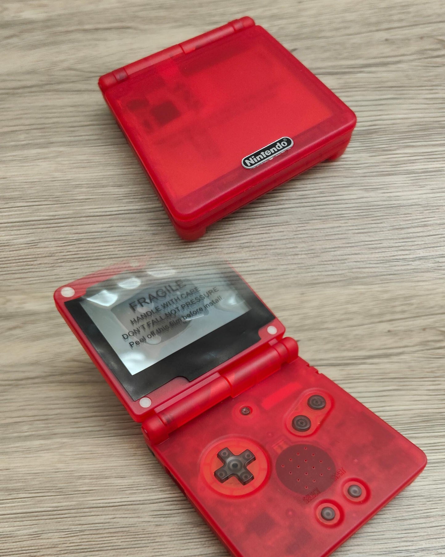 Custom Nintendo Gameboy Advance SP with IPS V2 screen and upgraded battery - Various shell types