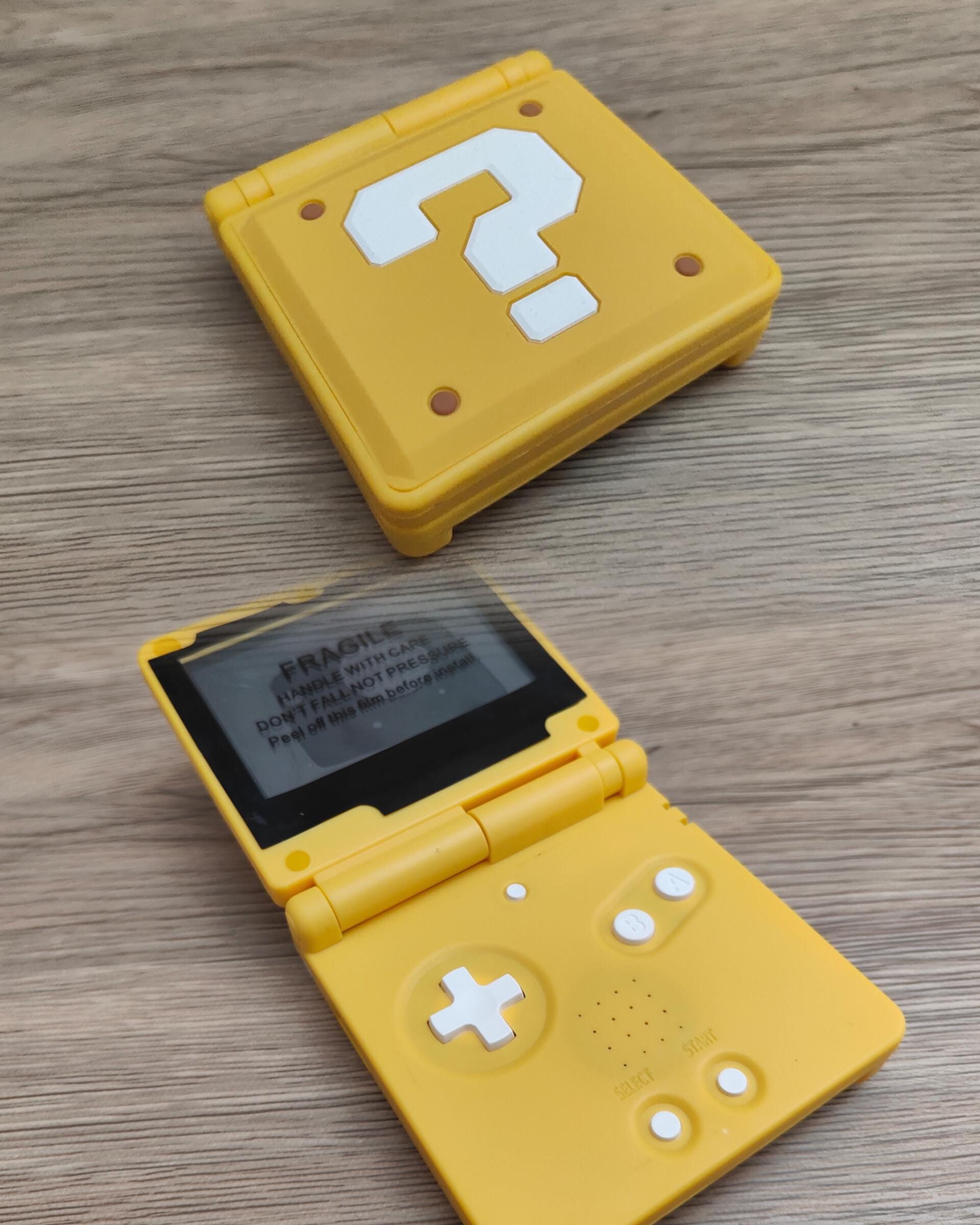 Custom Nintendo Gameboy Advance SP with IPS V2 screen and upgraded battery - Various shell types