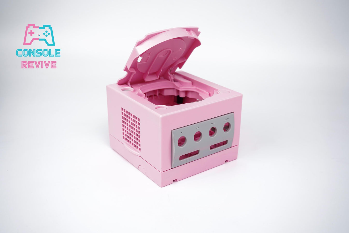 NEW!** UK's First Pink Replacement Shell Case for GameCube - Enhance Your Console's Look!