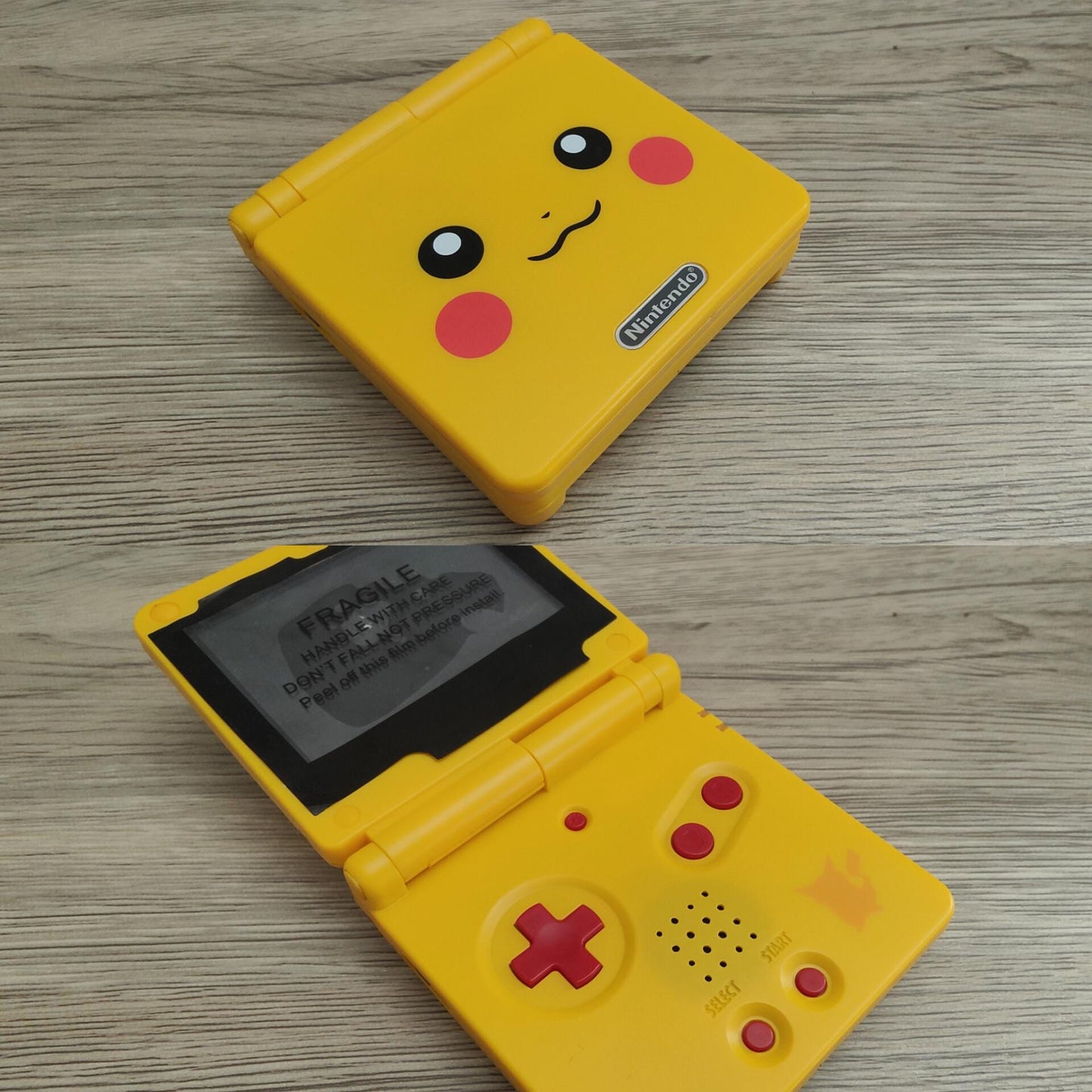 Custom Nintendo Gameboy Advance SP with IPS V2 screen and upgraded battery - Various shell types