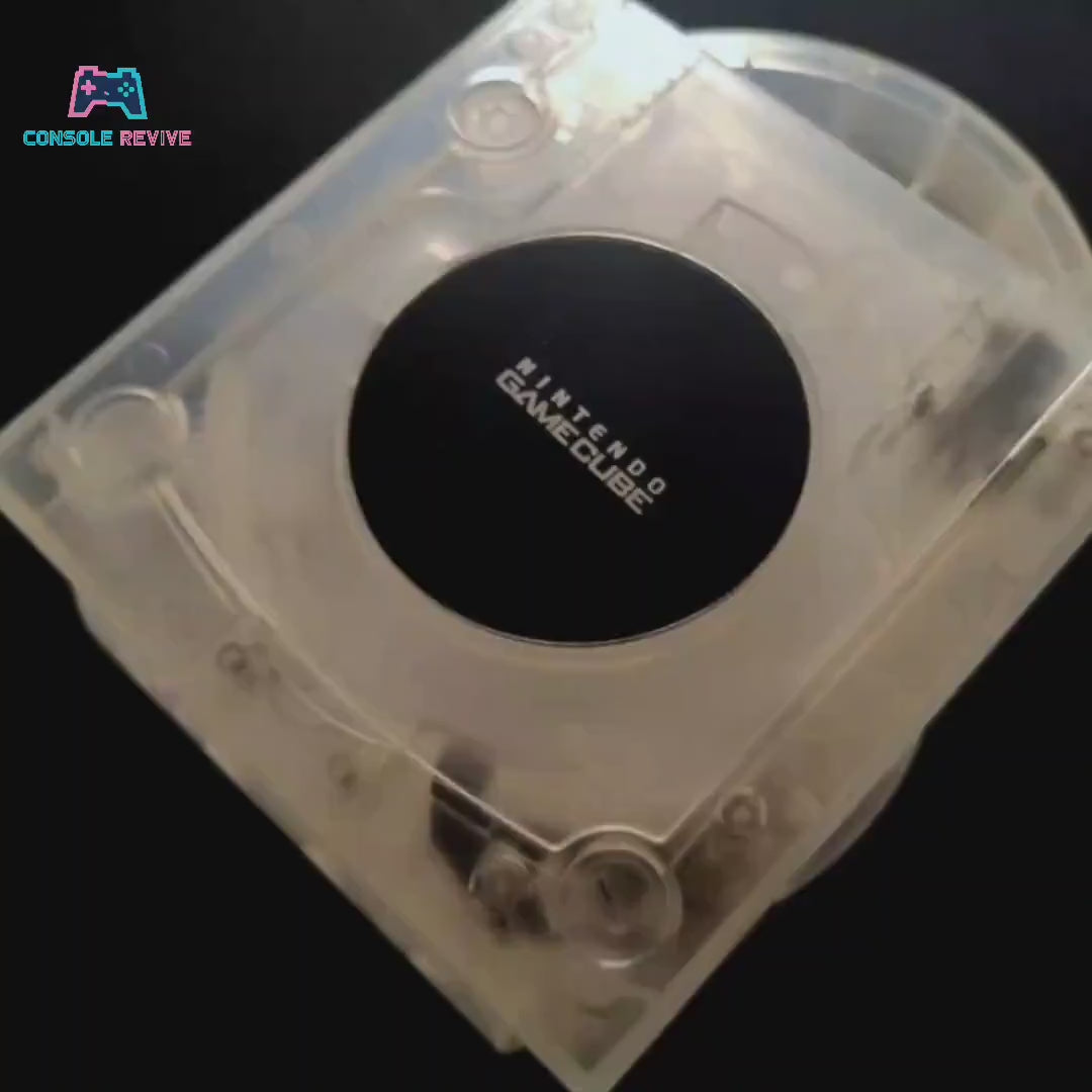 Crystal Clear Transparent Replacement Shell Case for GameCube - Enhance Your Console's Look!