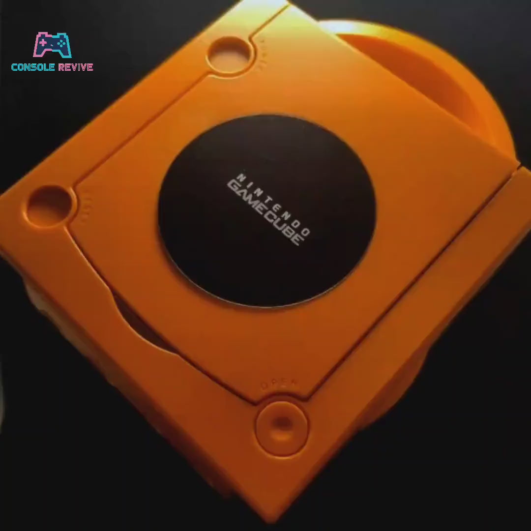 Orange Replacement Shell Case for GameCube - Enhance Your Console's Look!